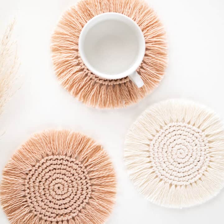 Image for Boho Crochet Coasters - free pattern + video tutorial