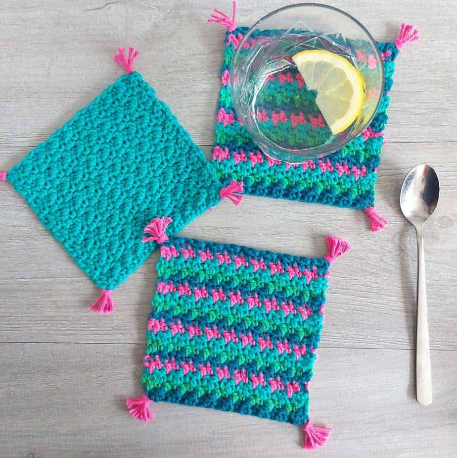 Image for Crochet Square Coaster (Free Pattern)