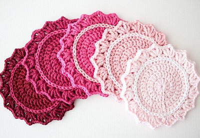 Image for Make a Set of Five Ombre Crocheted Coasters
