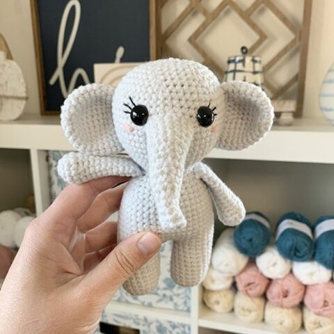 Image for Free Crochet Mini Elephant Pattern