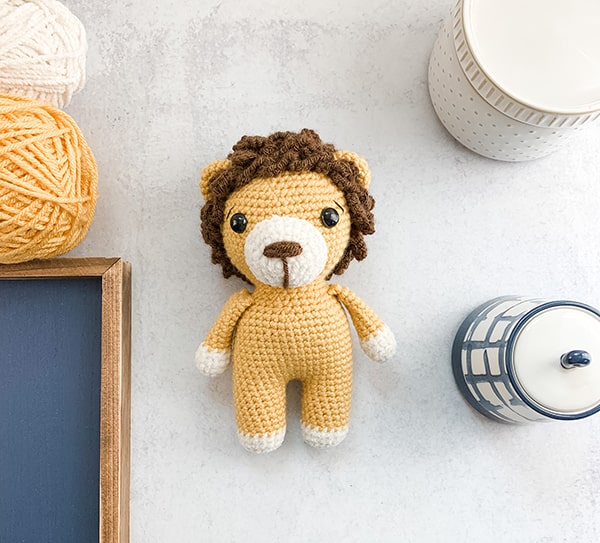 Image for Free Mini Crochet Lion Pattern
