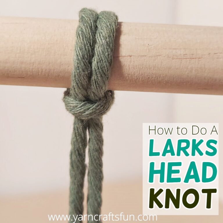 How To Do a Larks Head Knot in Macrame