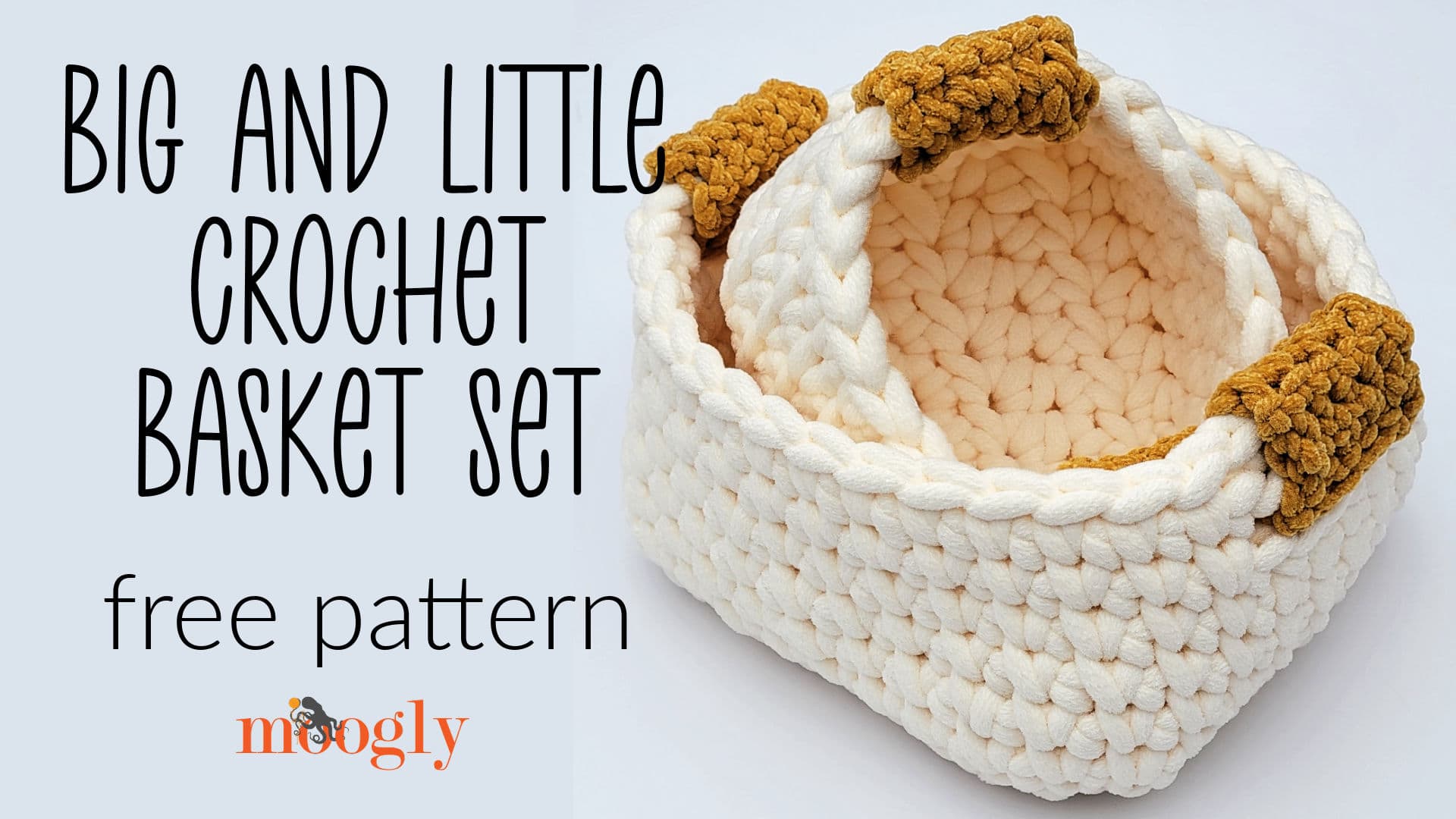 Image for Big and Little Crochet Basket Set