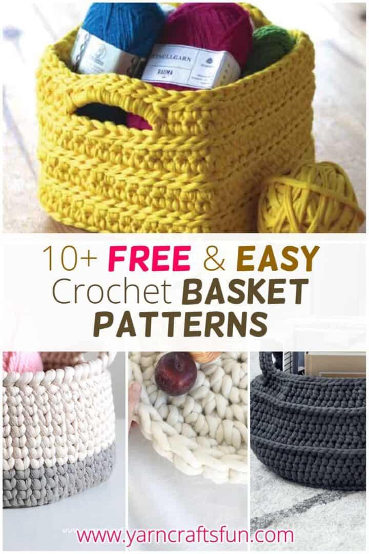 10+ Easy Crochet Basket Patterns for Beginners